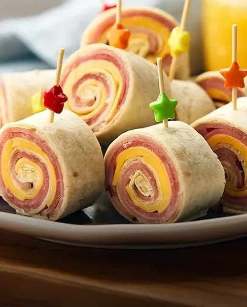 Maple Glazed Honey Coat® Ham & Cheese Pinwheels