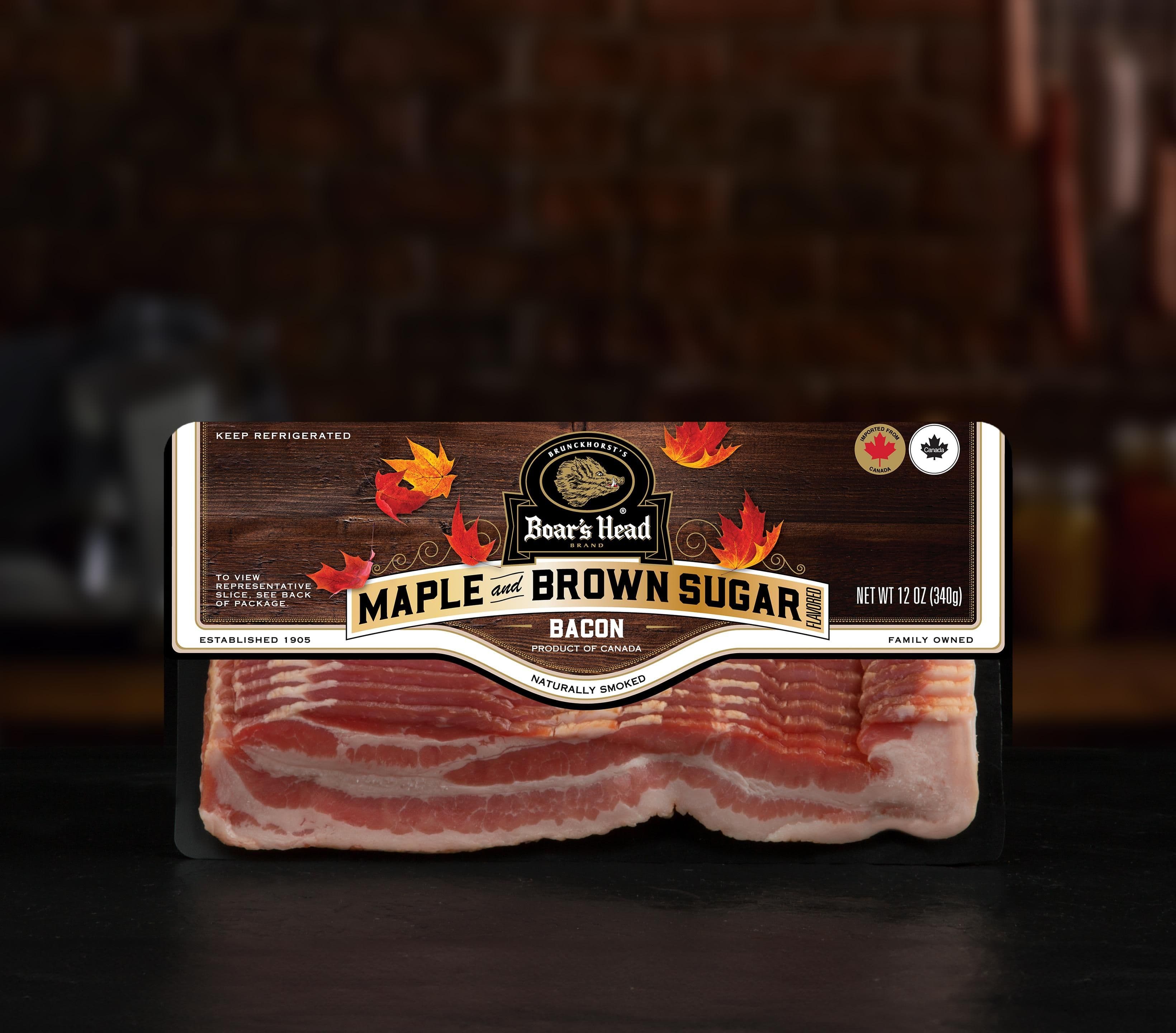 Maple & Brown Sugar Bacon, Product of Canada