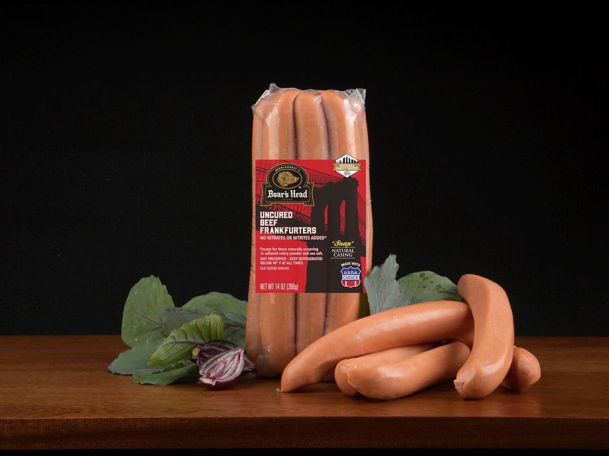 Uncured Beef Frankfurters - Natural Casing