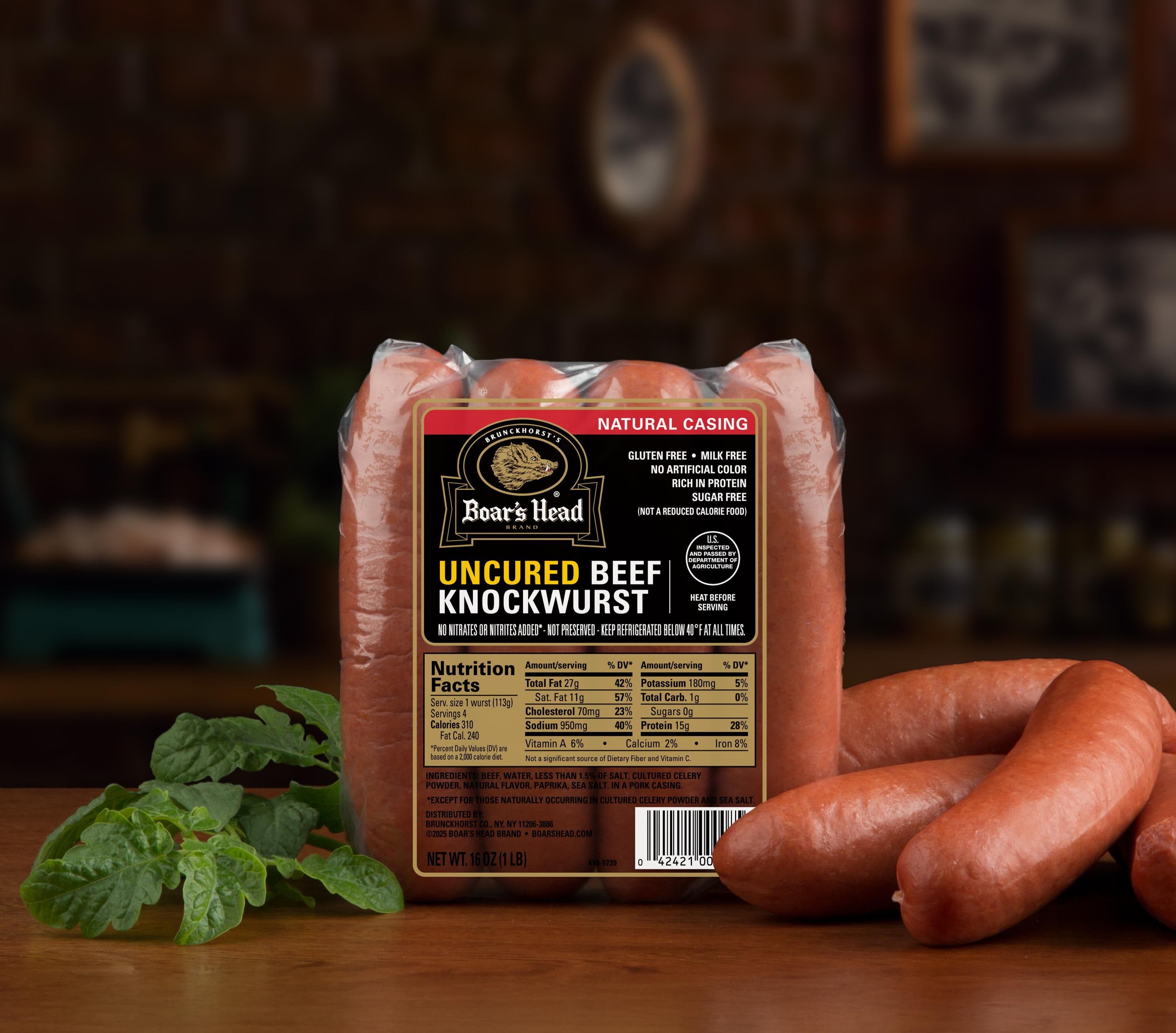Uncured Beef Knockwurst