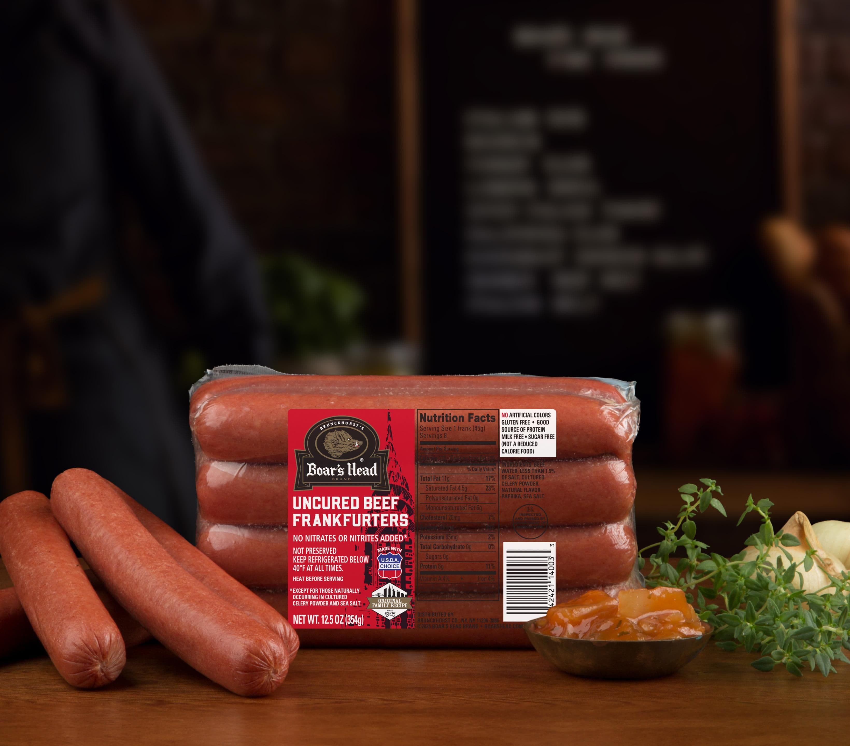 Uncured Beef Frankfurters - Skinless