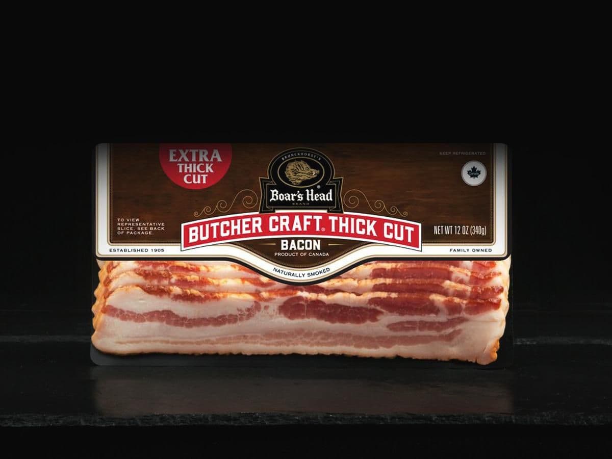 Butcher Craft® Extra Thick Cut Naturally Smoked Bacon, Product of Canada