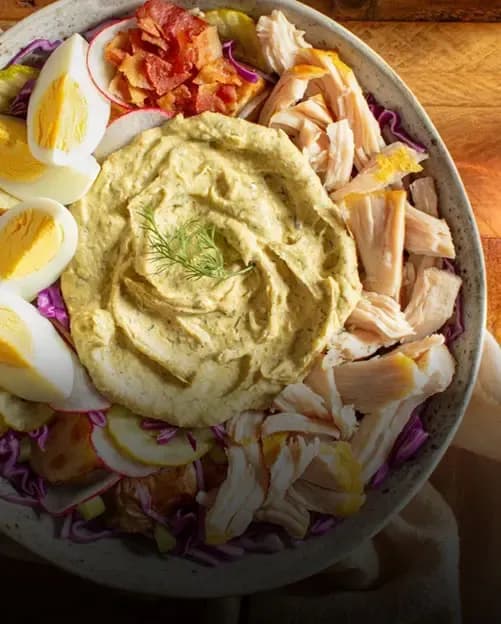 The Fryer's™ Turkey Breast and Dill Pickle Hummus Bowl