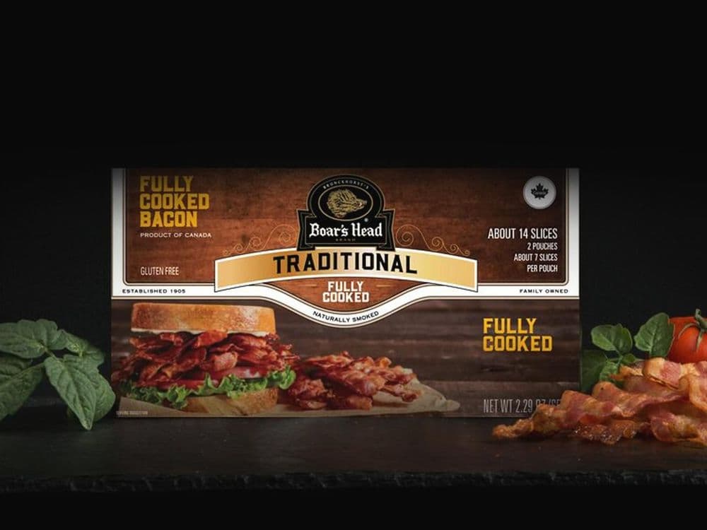 Naturally Smoked Traditional Bacon, Product of Canada - Fully Cooked