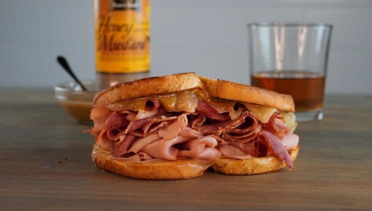 Bold BourbonRidge Ham & Gruyere Melt with Bourbon Honey Mustard